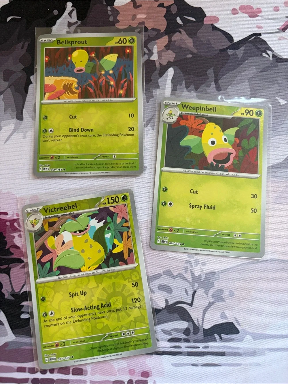 Bellsprout Weepinbell Victreebel Pokémon Reverse Holo Evolution Lot 🌿 ✨5/$25✨